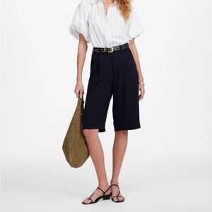 NWT MADEWELL Slouchy Shorts in Crepe